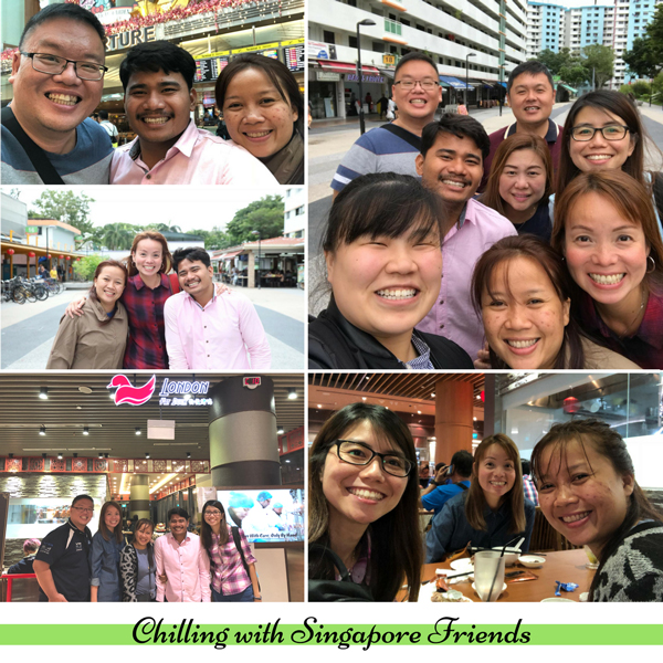 Chilling with Singapore friends